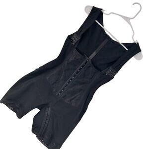 NWOT! ARDYSS! GORGEOUS BLACK ELASTIC PANEL & LACE FULL LENGTH CORSET! SZ 36